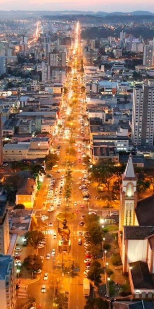 Bicycle-friendly street in Chapecó