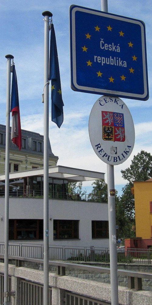 Street scene in Český Těšín