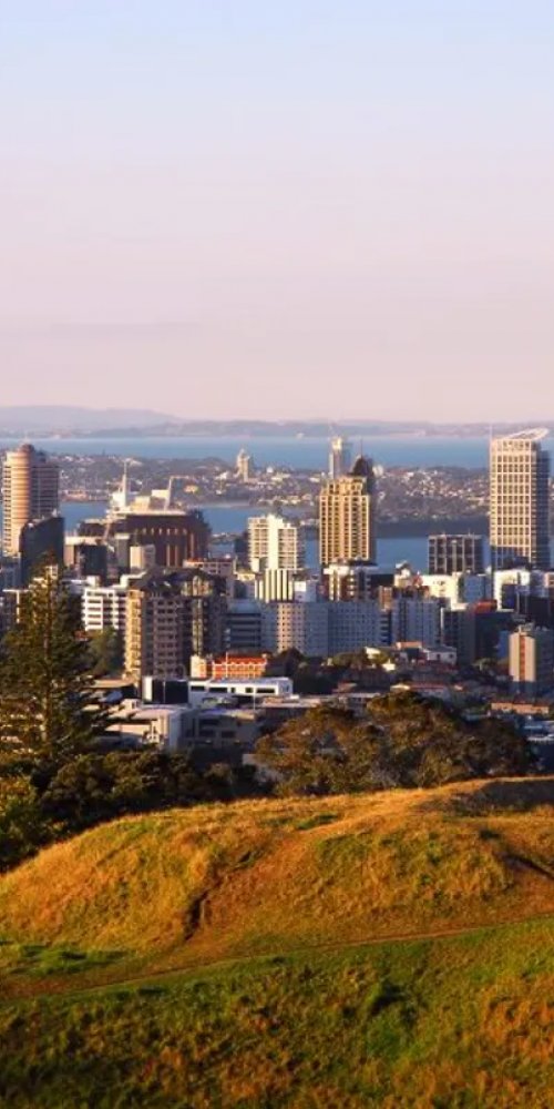 Auckland city bike and tram scene