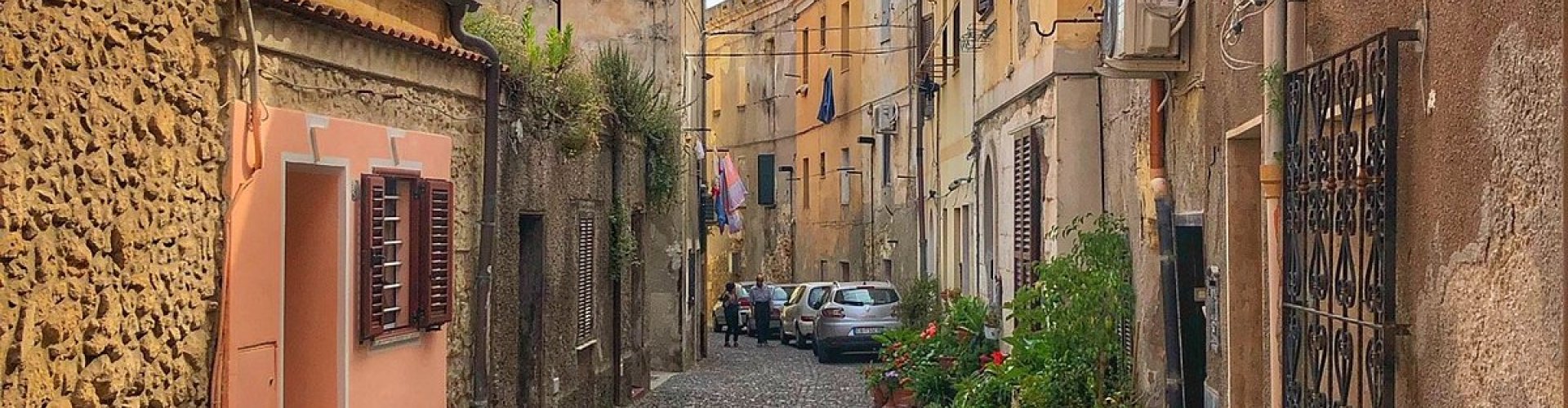 Evening riverside shot in Sassari, IT