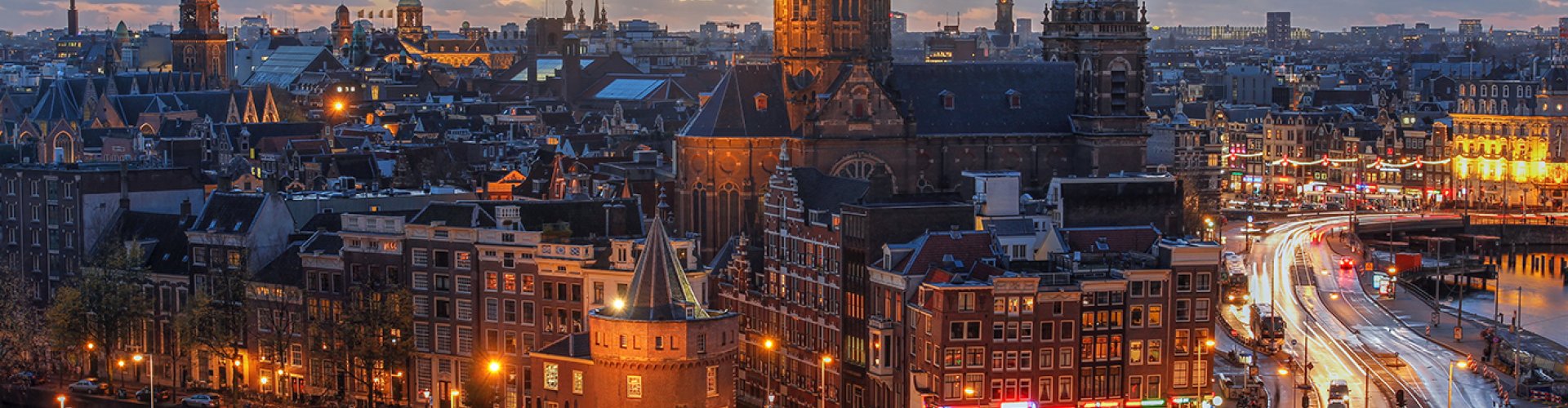 Skyline of Amsterdam, NL