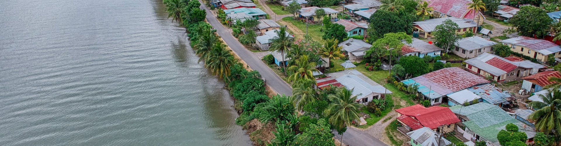 Evening riverside shot of Sigatoka, FJ
