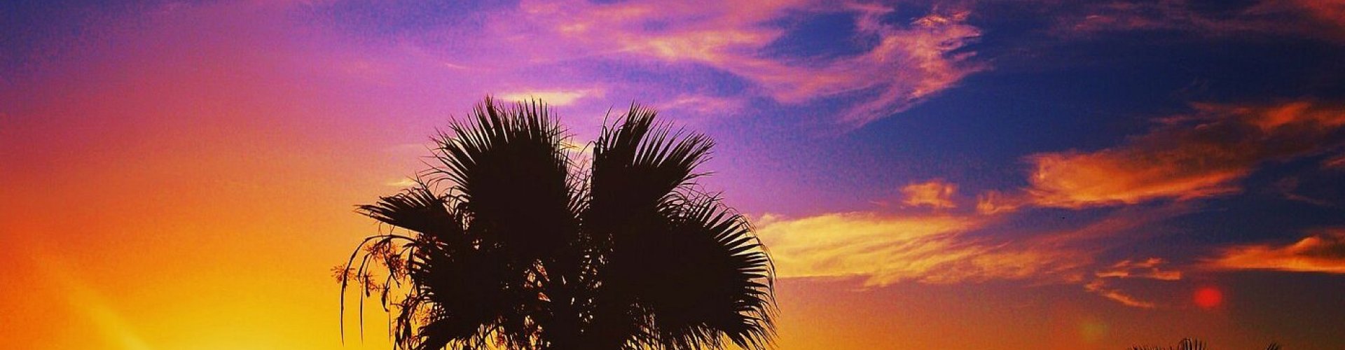 Evening riverside view in Solana Beach, CA, US