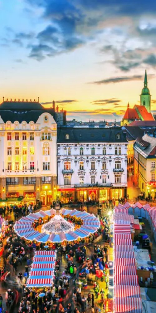 Bratislava city transport and cycling paths