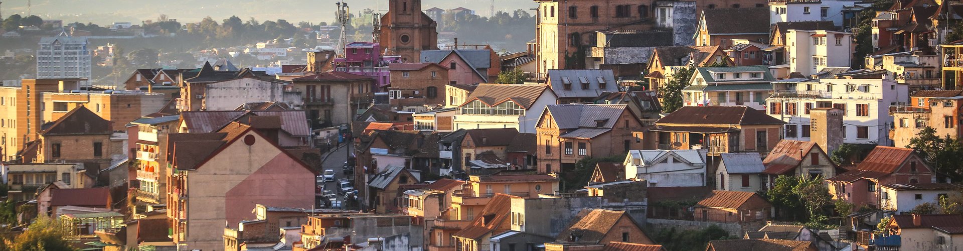 Evening riverside shot in Antananarivo, MG