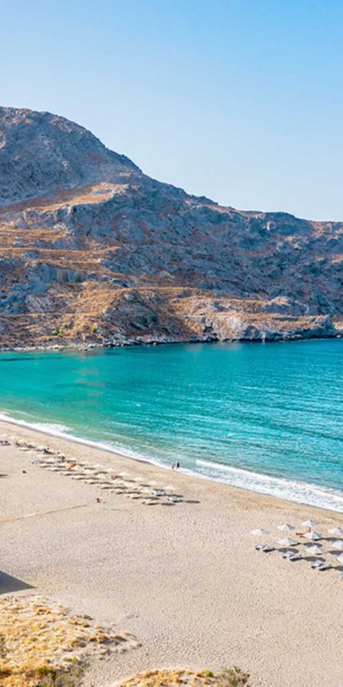 Narrow street in Plakias with local charm