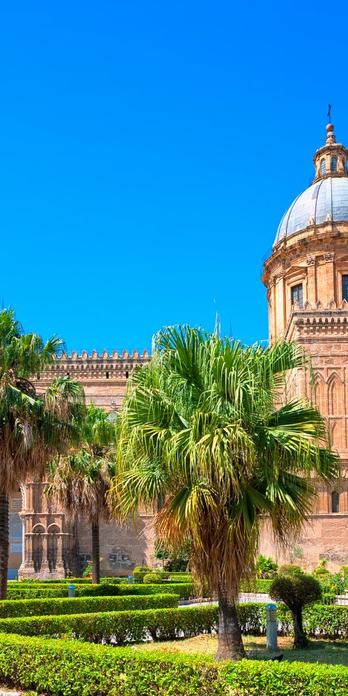 Tram and streets of Palermo