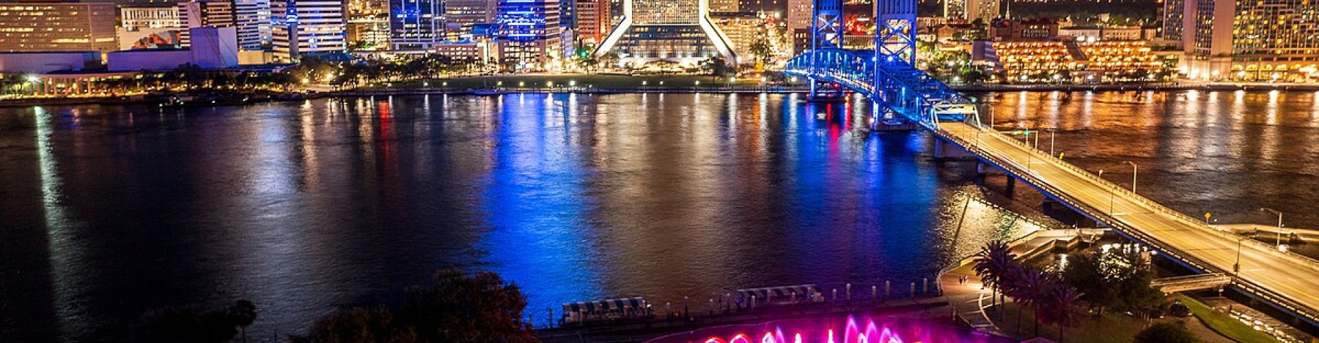 Skyline of Jacksonville, FL, US