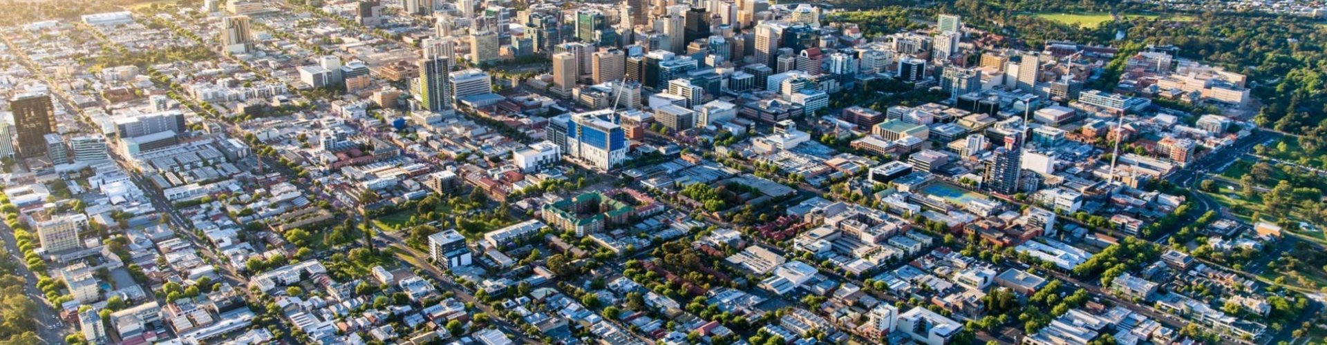 Skyline of Adelaide, AU