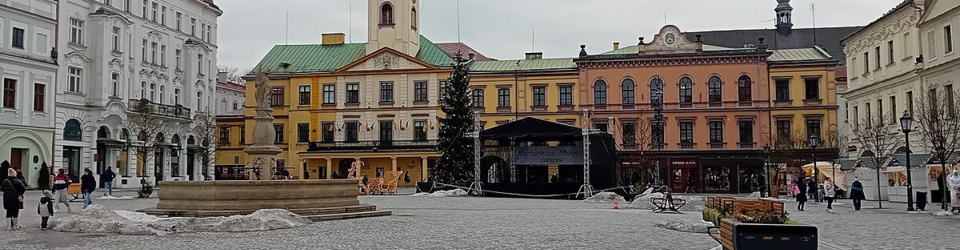 Skyline of Český Těšín, cz