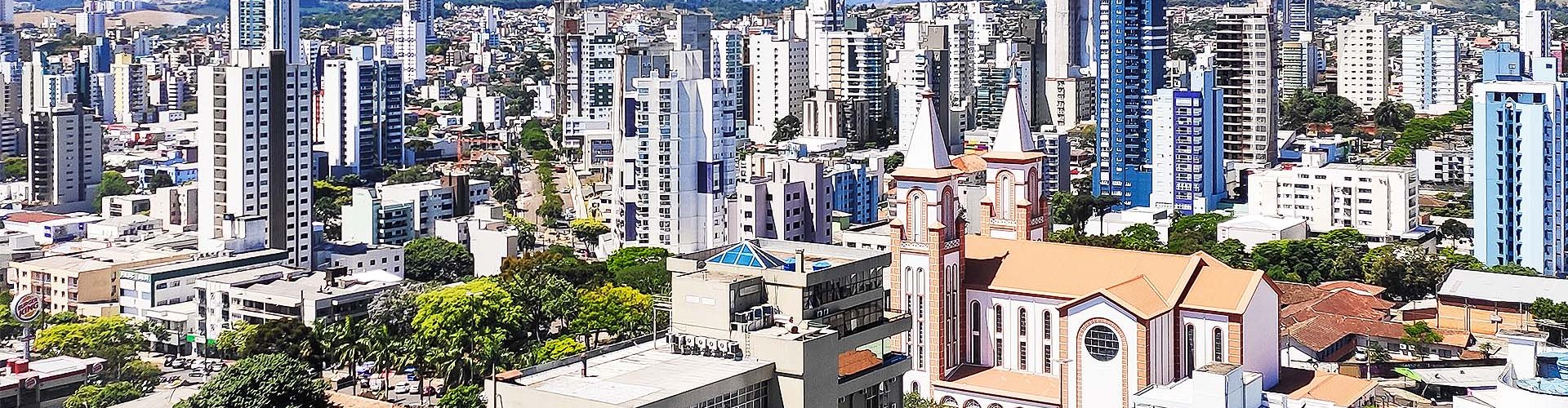 Evening riverside view of Chapecó, BR