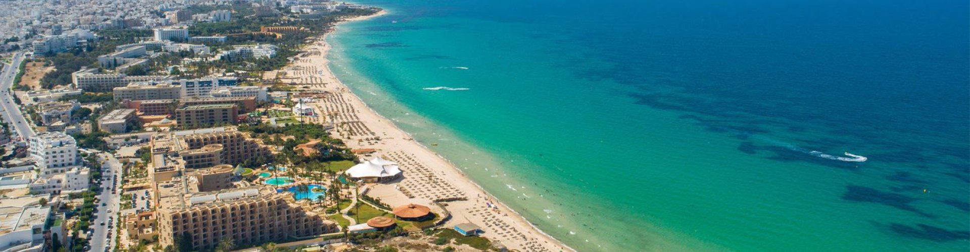 Evening riverside shot of Sousse, TN
