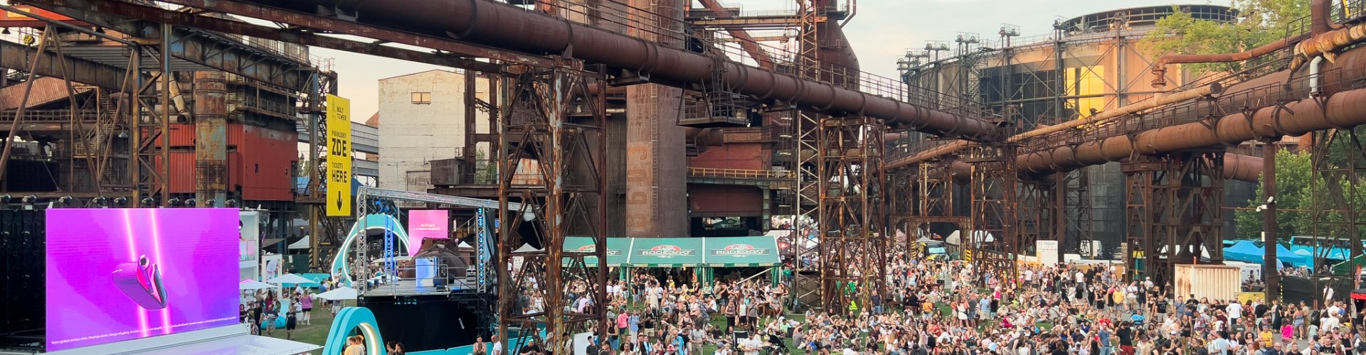 Evening riverside view of Ostrava, CZ