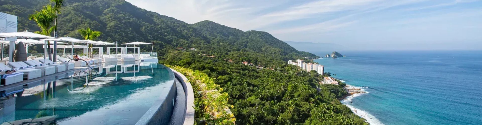 Evening riverside view of Puerto Vallarta
