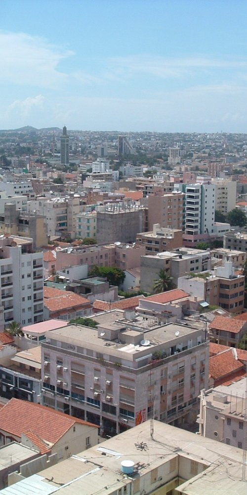 Dakar city street view