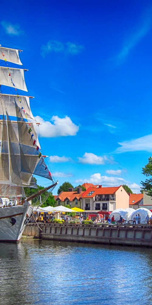 Tram and bikes in Klaipėda
