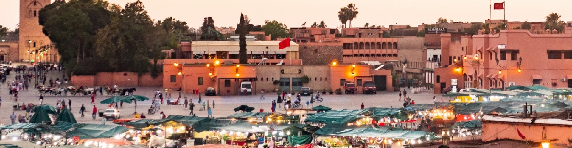 Evening riverside shot in Marrakech, MA