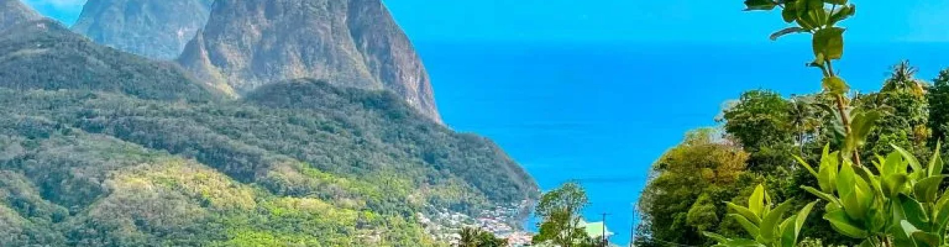 Evening riverside shot in Saint Lucia
