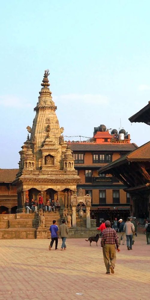 Narrow street in Kathmandu