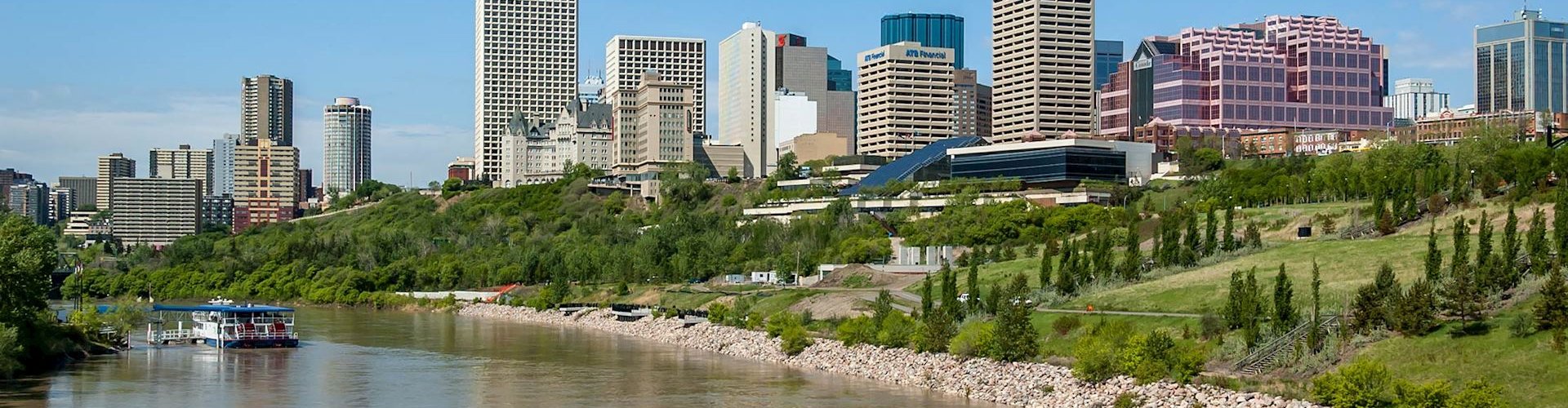 Skyline of Edmonton, AB, CA