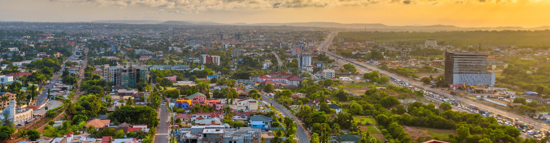 Skyline of Accra, GH