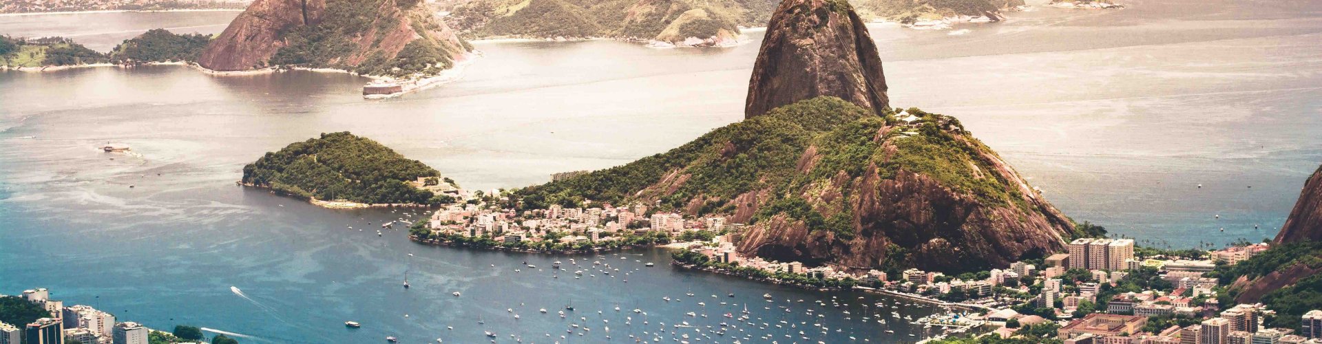 Evening riverside view of Rio de Janeiro