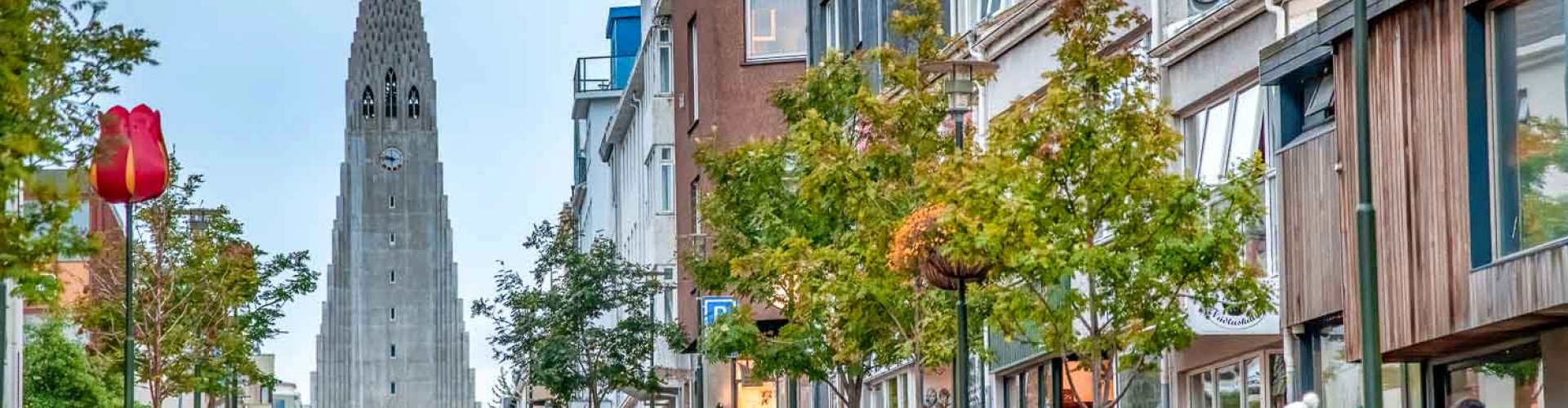 Evening riverside shot in Reykjavík