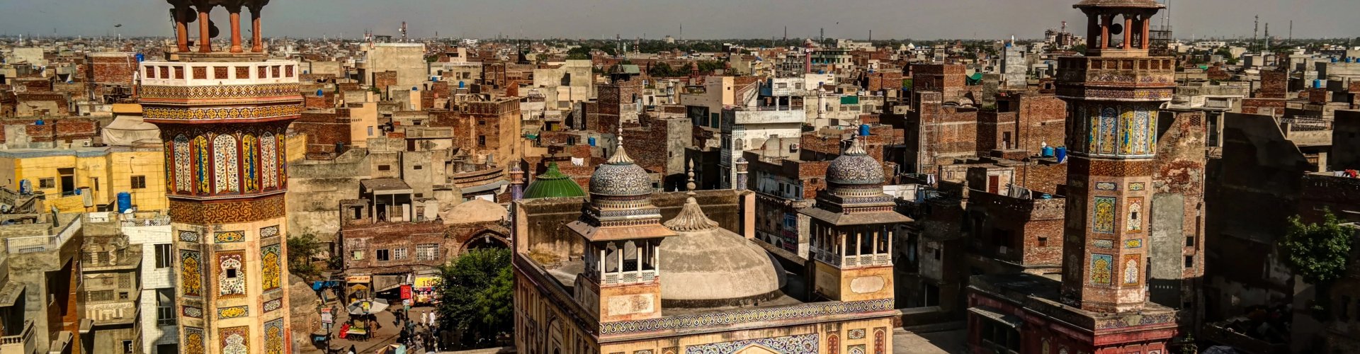 Evening riverside shot of Lahore, PK