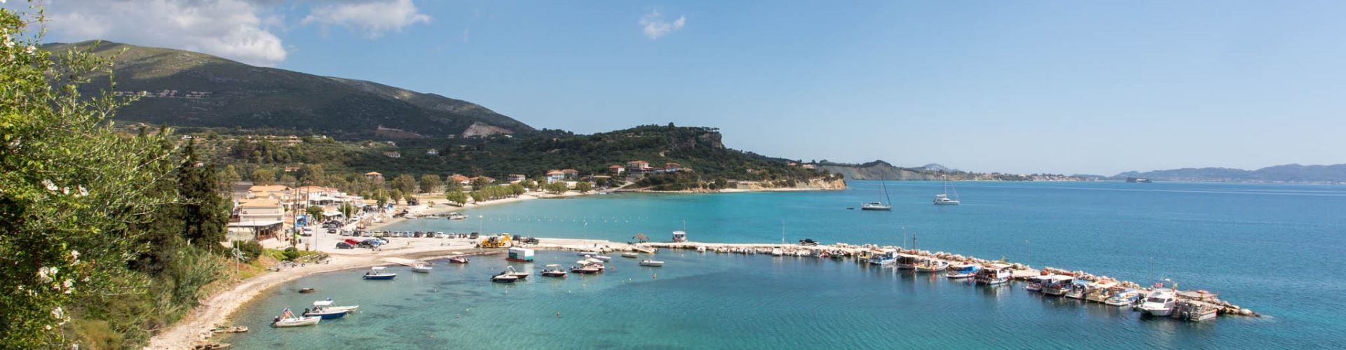 Evening riverside shot of Limni Keri, GR