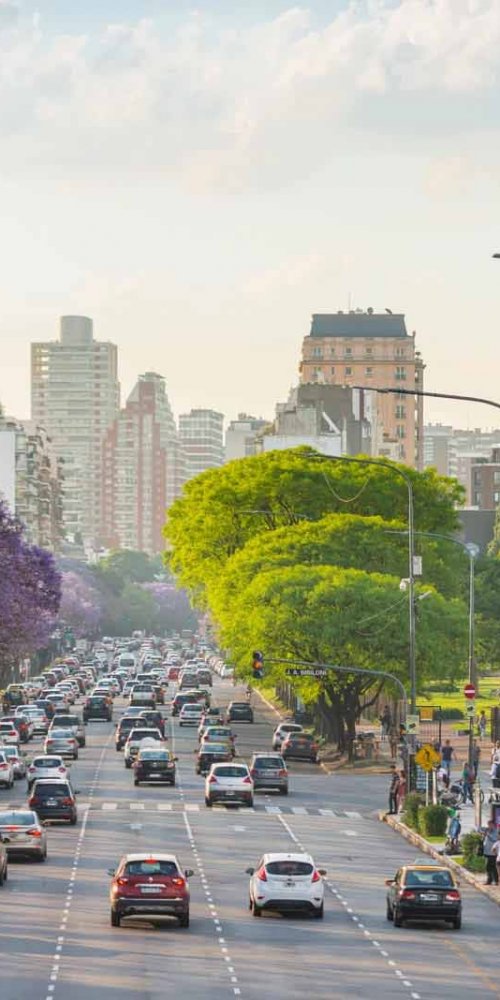 Tranquil Buenos Aires street scene