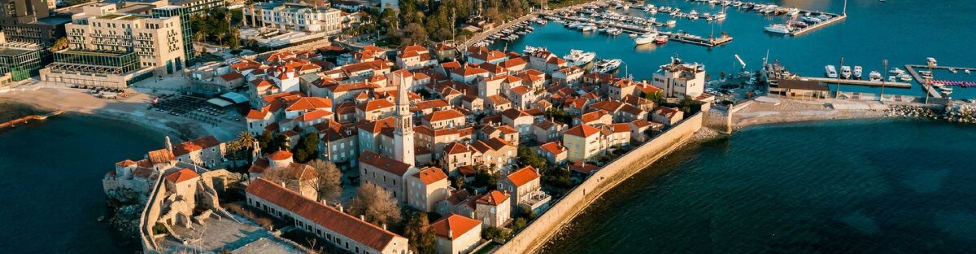 Skyline of Budva, ME