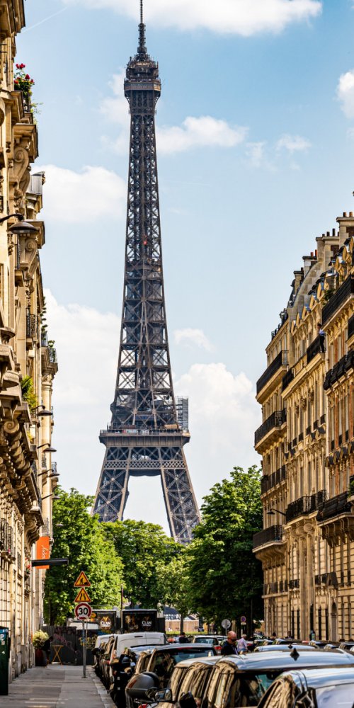 Classic Parisian metro entrance