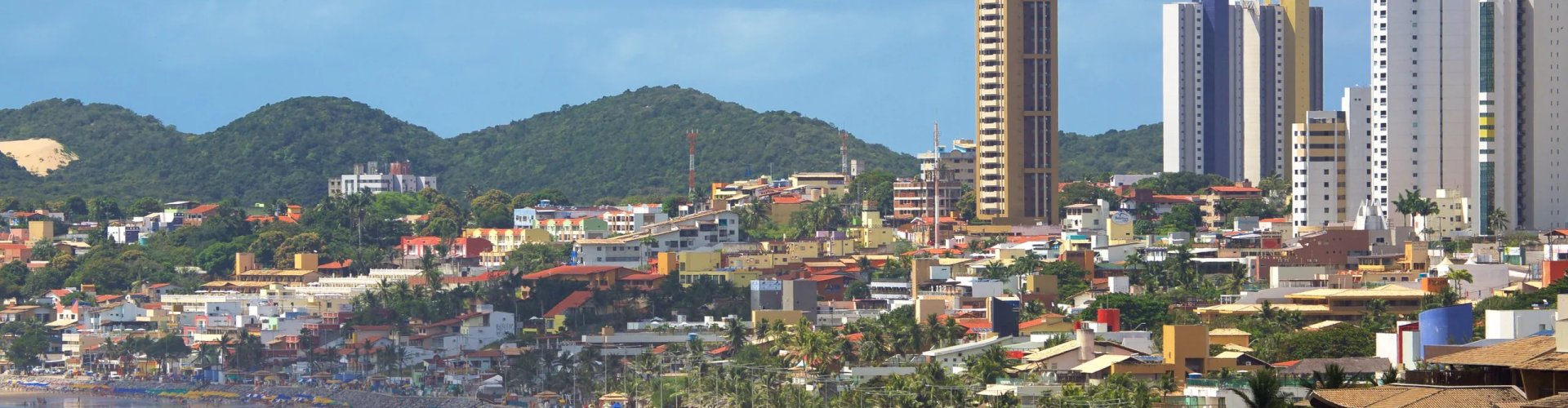 Evening riverside shot of Ponta Negra, BR