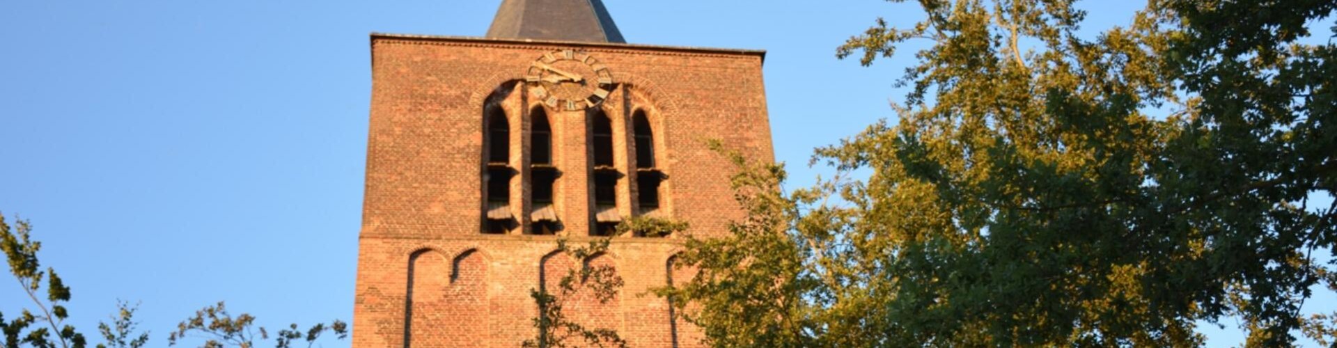 Evening riverside shot of Steensel, NL