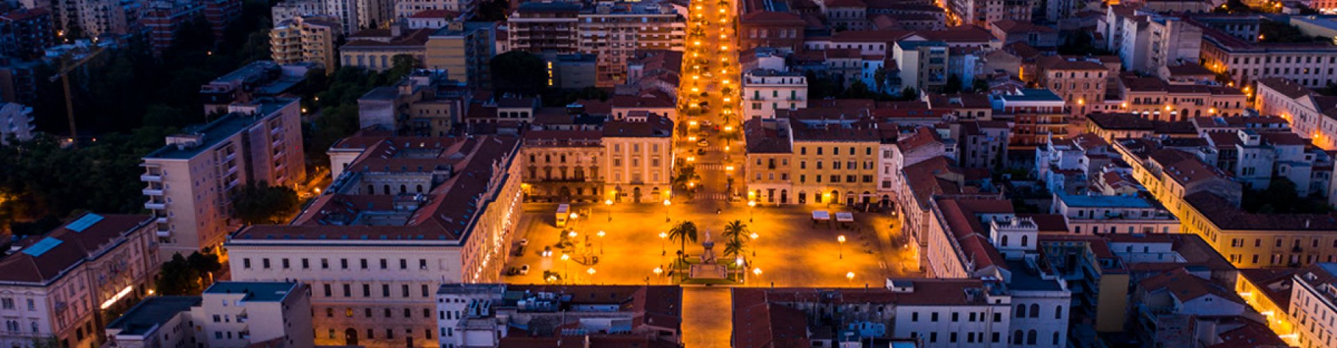 Evening riverside shot in Sassari, IT