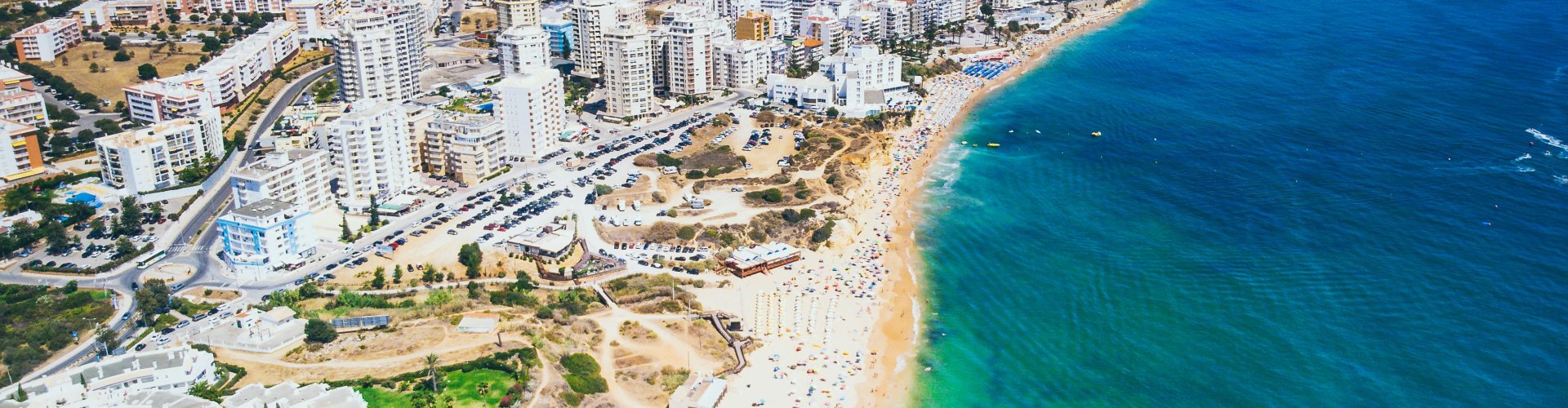 Evening riverside in Armacao De Pera, PT