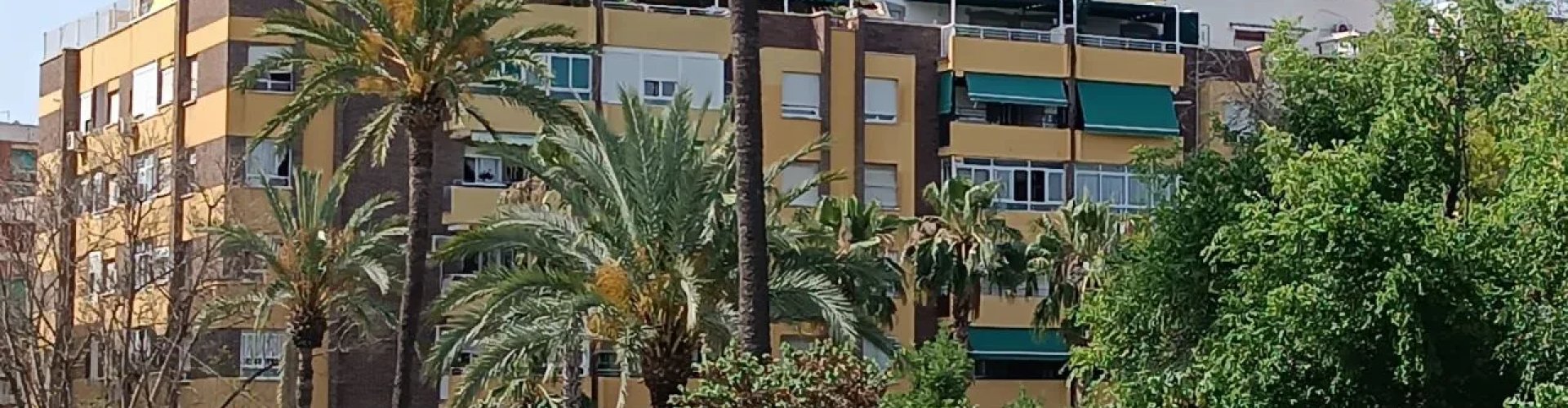 Evening riverside view of Molina de Segura