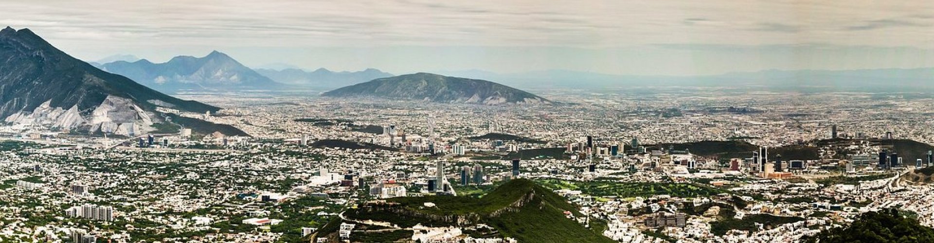 Evening riverside shot in Monterrey, MX