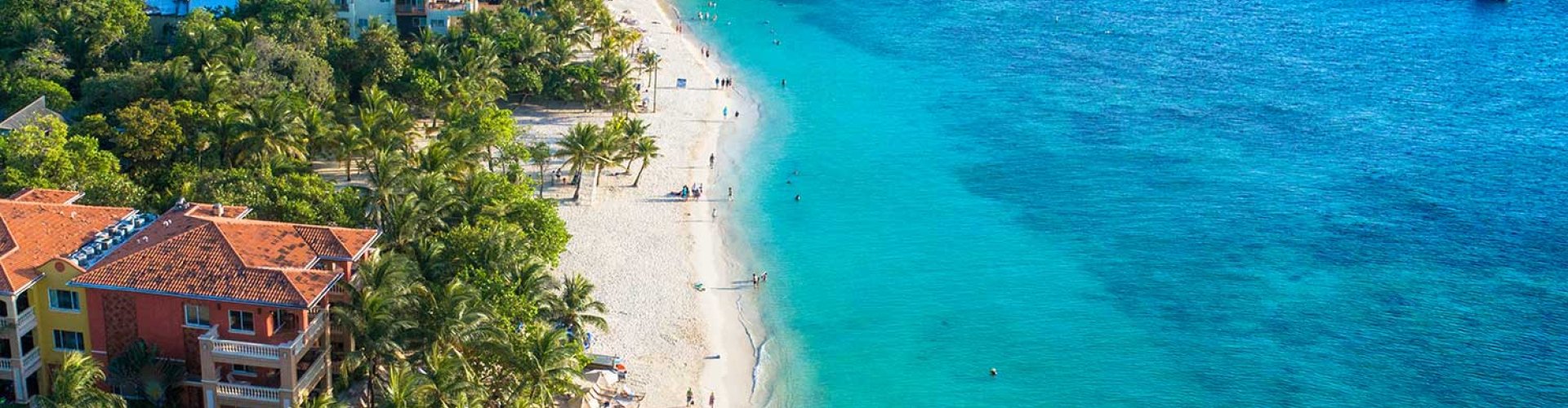 Evening riverside shot of Roatán, HN