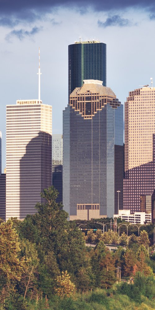 Houston public transit illustration