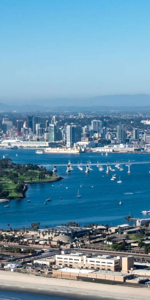 San Diego cityscape and transport