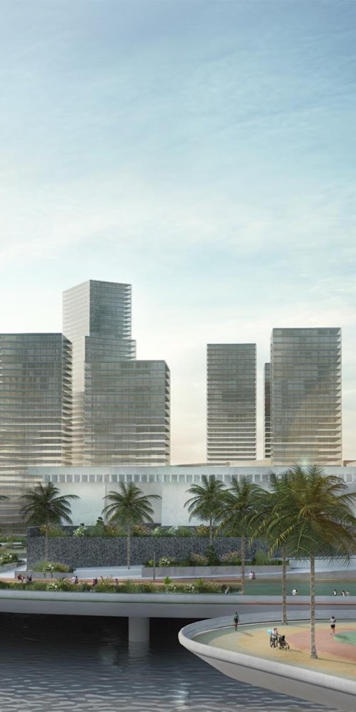 Street scene with colourful taxis in Accra