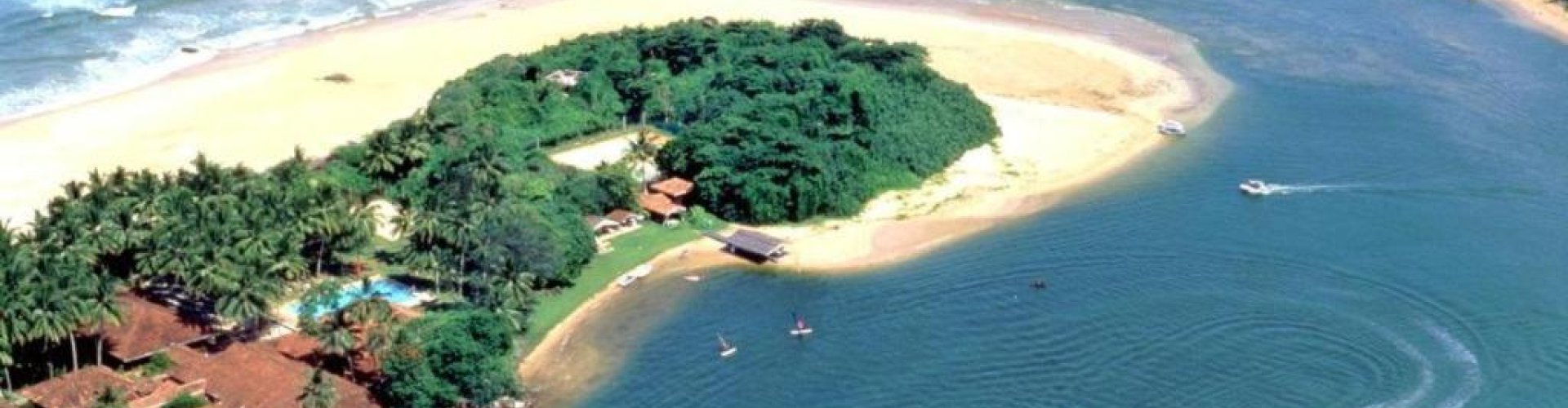 Evening riverside view of Bentota, LK
