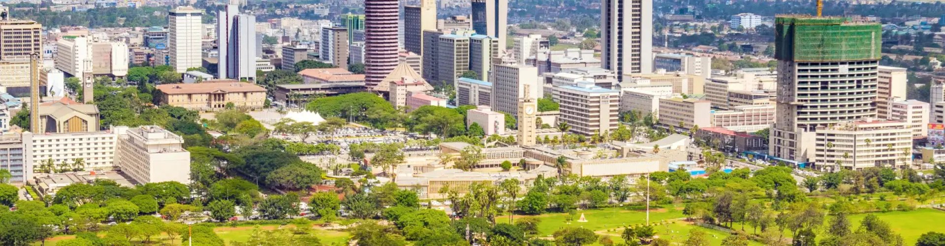 Skyline of Nairobi, KE