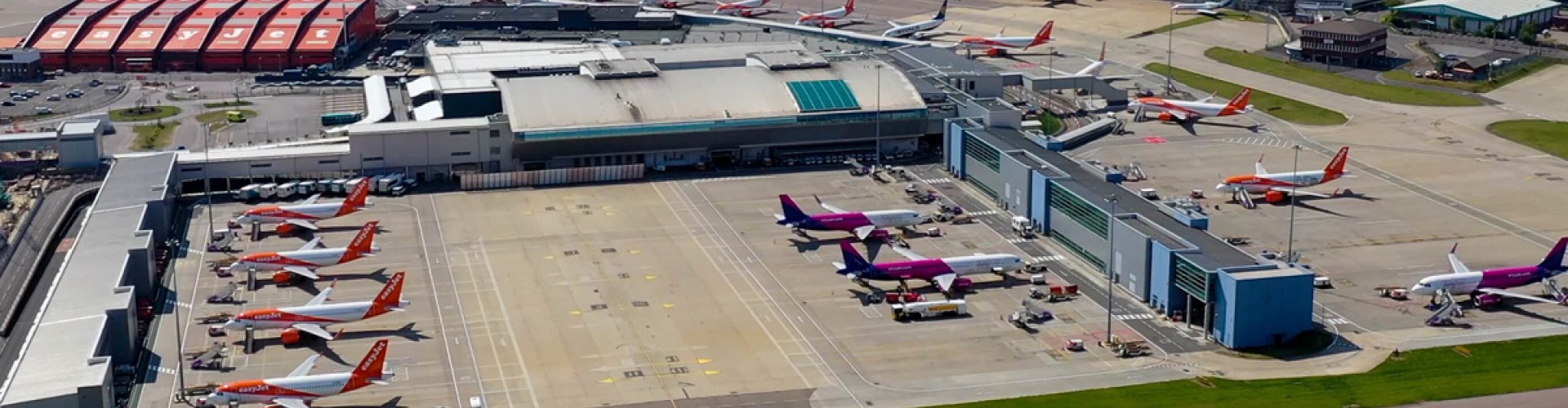 Skyline of Luton, UK
